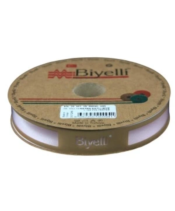 Biye Saten Katlı 095 Açık Pembe 2 Cm 25 Metre %100 Polyester