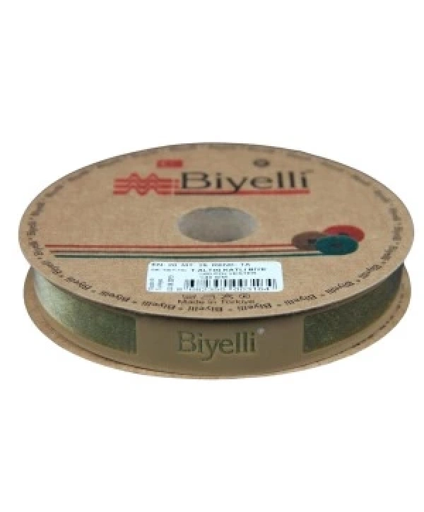 Biye Simli Katlı Ta 2 Cm 25 Metre %50 Simli % 50 Polyester