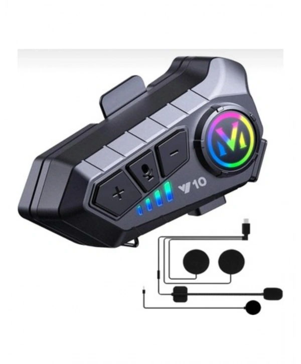 Bluetooth 5.3 Kask İçi Intercom Kulaklık 1000 m Mesafe 1000 mAh