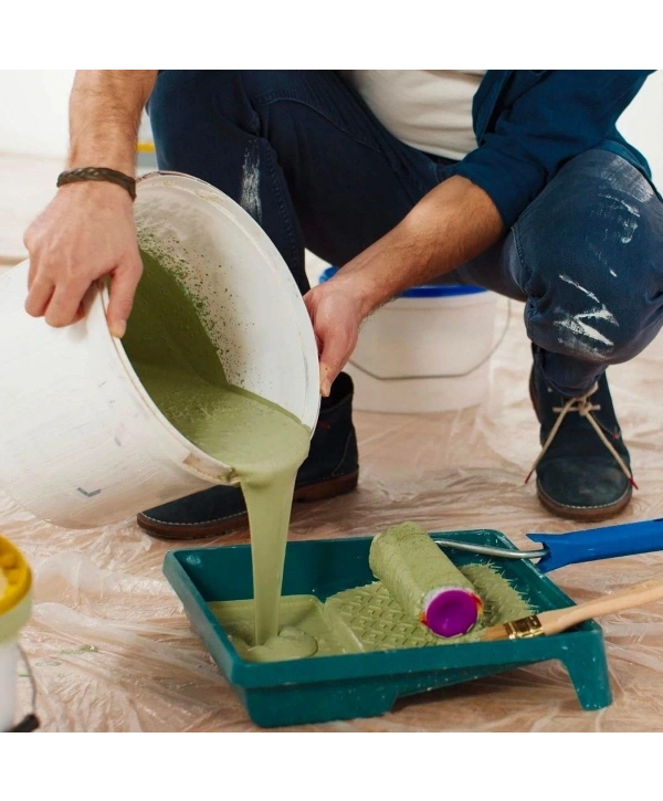 Boya Badana Eşya Koruma Hışır Örtüsü 280cm x 15 mt  Yapışkanlı Hışır Örtü (5047)