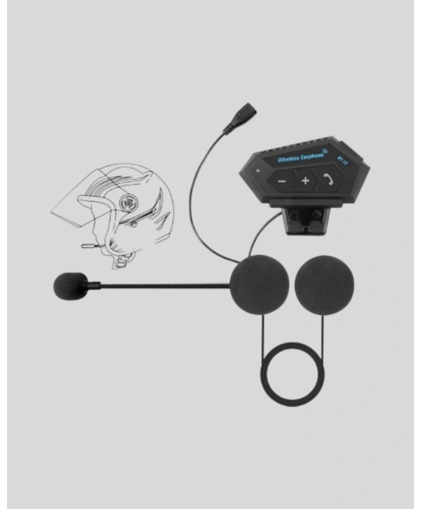 BT22 Kablosuz Kask Kulaklığı – Bluetooth 5.0, Intercom, Su Geçirmez ve Uzun Ömürlü Batarya