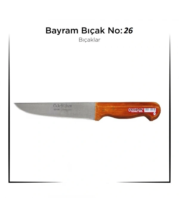 Bursa Bıçağı Bayram Kurban Bıçağı Yemek Bıçağı No : 26 (5047)