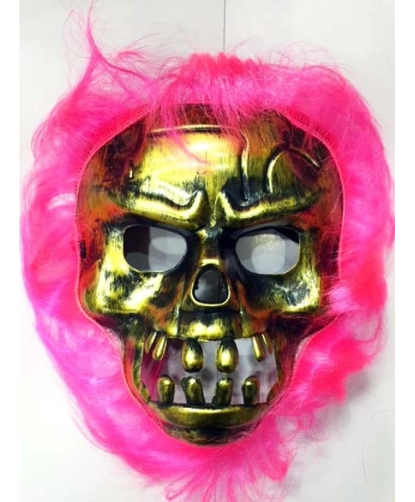 Cadılar Bayramı Pembe Saçlı Maske (5047)