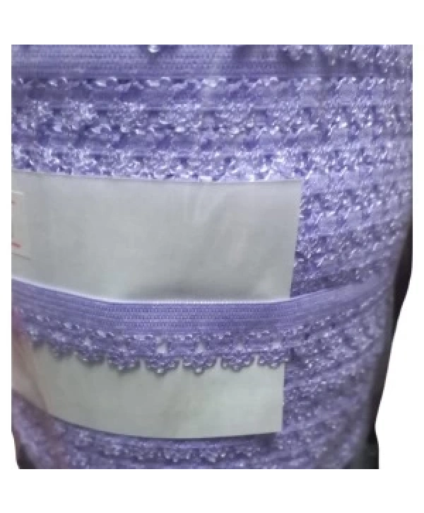 Çamaşır Lastiği Dantelli 1 Cm 1 Metre Lila