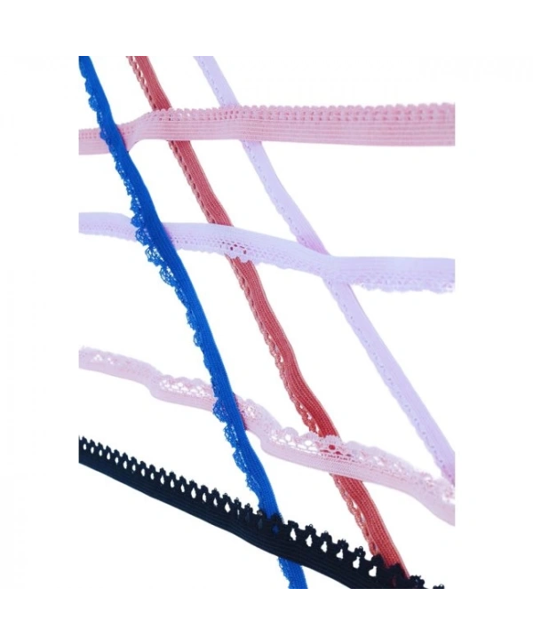 Çamaşır Lastiği Dantelli 1 Cm 75 Metre 1 Top Fuşya