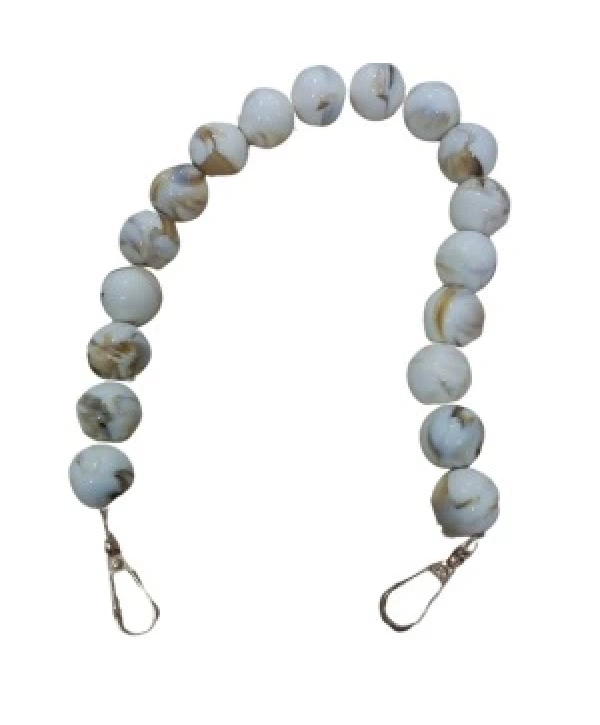 Çanta Askısı 40 Cm Akrilik Yuvarlak Krem