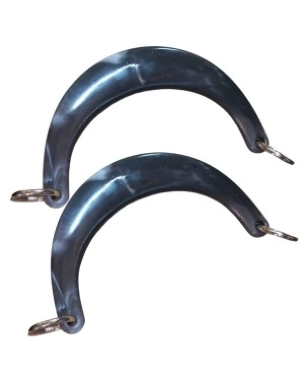 Çanta Sapı Ay Model Siyah Dalgalı 17 Cm