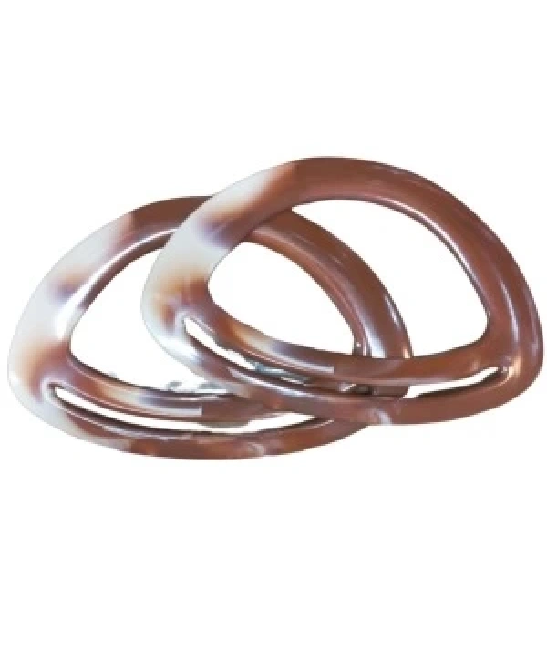 Çanta Sapı Oval Kahverengi-beyaz 18 Cm