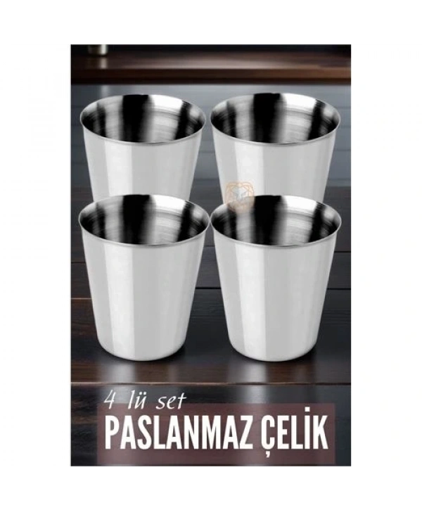 Çelik Bardak Seti 4 Adet Fazio Giacinto Design