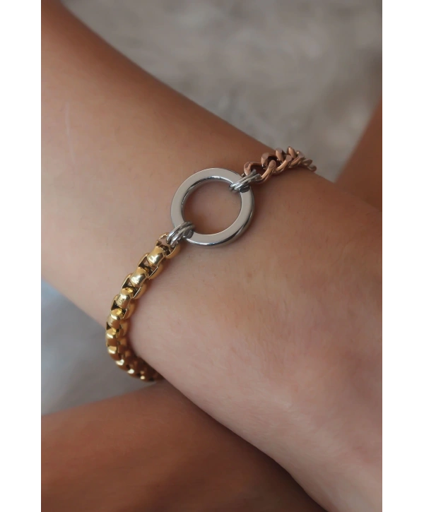 Çelik Mix Renk Kadın Bileklik