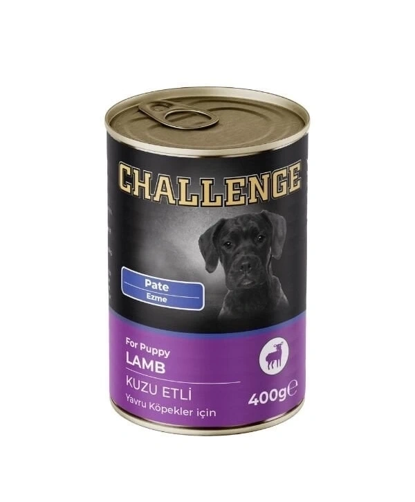 Challenge Pate Kuzu Etli Yavru Konserve Köpek Maması 400 Gr