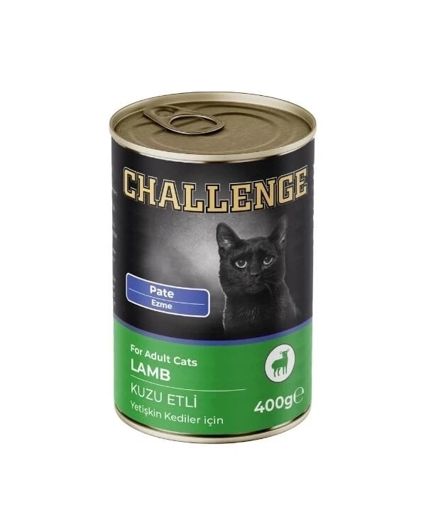 Challenge Pate Kuzu Etli Yetişkin Konserve Kedi Maması 400 Gr
