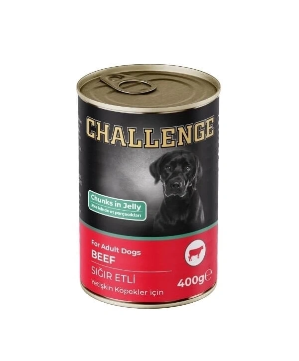 Challenge Sığır Etli Yetişkin Konserve Köpek Maması 400 Gr