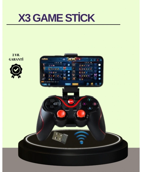 Çift Analog Joystick ve 14 Tuşlu Bluetooth Oyun Kumandası