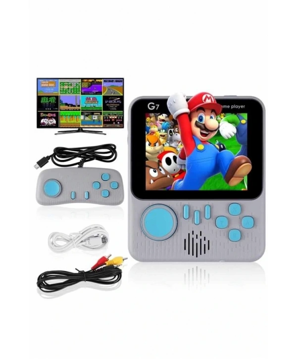 Çift Konsol 666 Adet Retro Oyun El Atarisi Taşınabilir 3.5 İnç Ekran