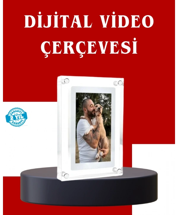 Çift Stereo Hoparlörlü 7 İnç Dijital Fotoğraf Çerçevesi – Zengin Ses Deneyimi