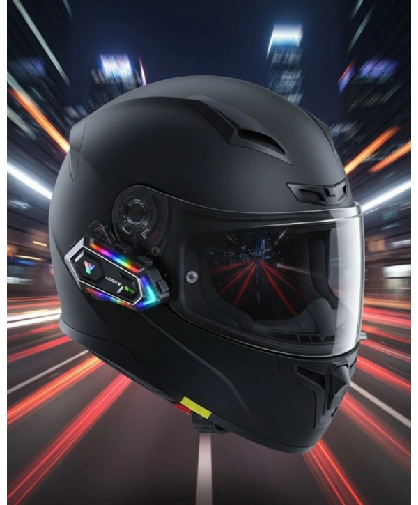 Çift Telefon Destekli Motosiklet Kask Bluetooth Kulaklık