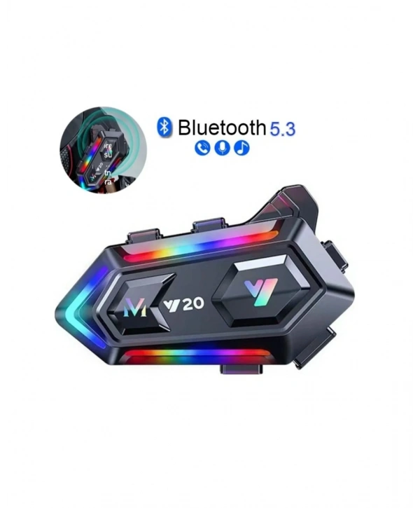 Çift Telefon Destekli Motosiklet Kask Bluetooth Kulaklık