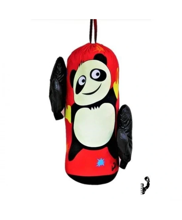 Çocuk Boks Kum Torbası Eldiven Dahil 2-6 Yaş Panda