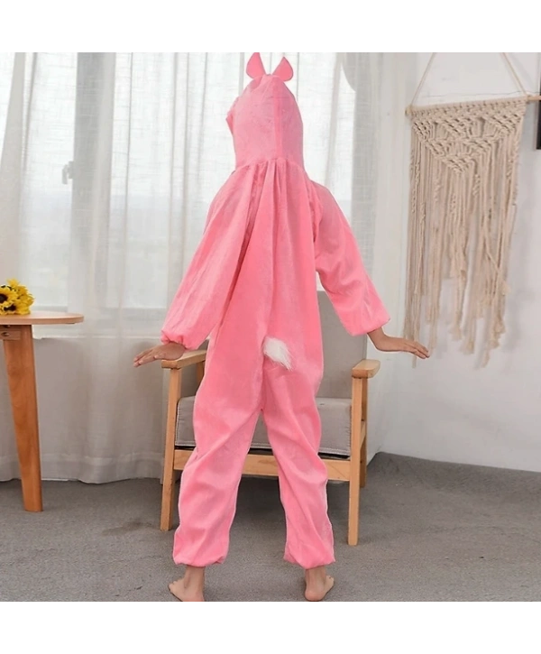 Çocuk Tavşan Kostümü Pembe Renk 2-3 Yaş 80 cm (5047)