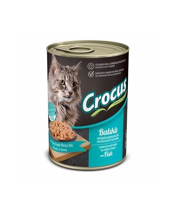 Crocus Balıklı Yetişkin Kedi Yaş Maması 400 Gr