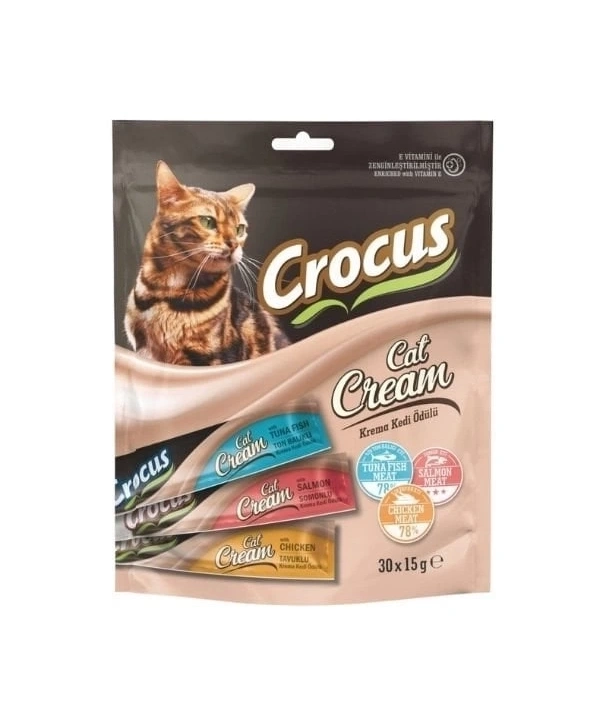 Crocus Karışık Lezzetler Sıvı Kedi Ödül Maması 15 Gr 30 Adet