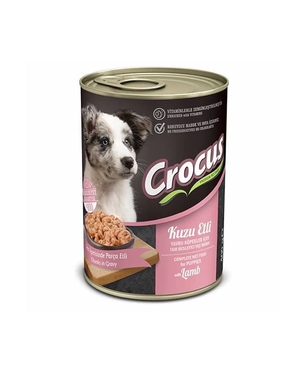 Crocus Kuzu Etli Yavru Yaş Köpek Maması 400 Gr