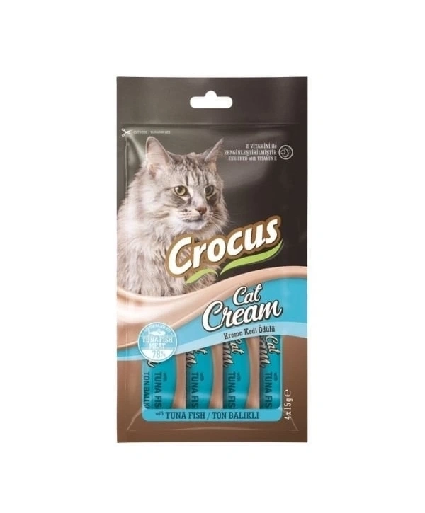 Crocus Ton Balıklı Sıvı Kedi Ödül Maması 15 Gr 4 Adet