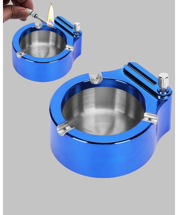 Dekoratif Çakmaklı Küllük Kolay Temizlenebilir Metal