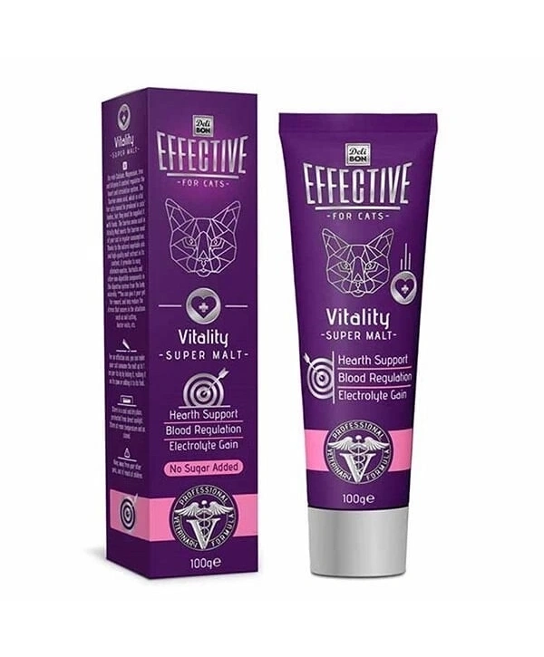 Delibon Effective Vitality Malt Katkılı Kalp Sağlığı Kedi Macunu 100 Gr