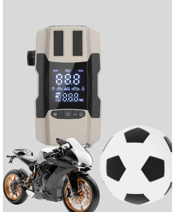 Dijital Ekranlı Araç Pompası Akü Takviye Powerbank 12.000 mAh