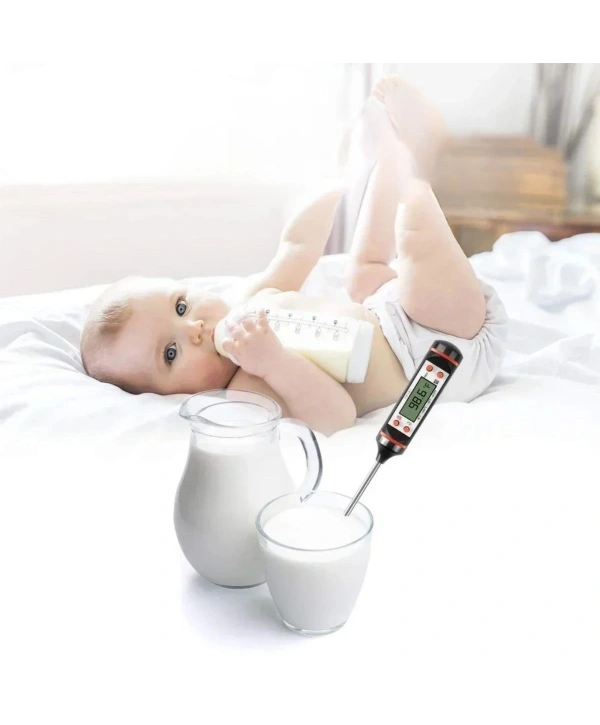 Dijital Gıda Termometresi Süt,Et,Yoğurt Mayalama,Mama Derecesi Ölçer Gıda Termometresi (5047)