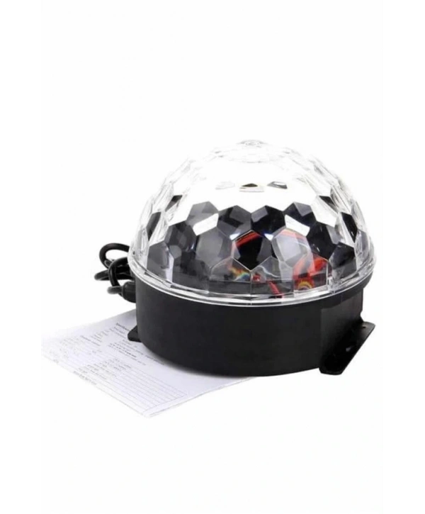 Disko Topu Renkli Işıklı Lazer Parti Bluetooth Bağlantılı Led Küre