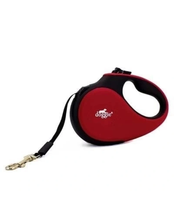 Doggie Soft Otomatik Köpek Uzatma Tasması Xsmall Kırmızı 12 Kg 3 Mt