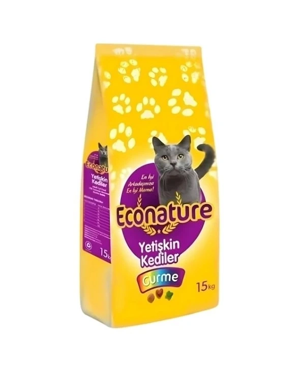 Econature Gurme Balıklı Yetişkin Kedi Maması 15 Kg