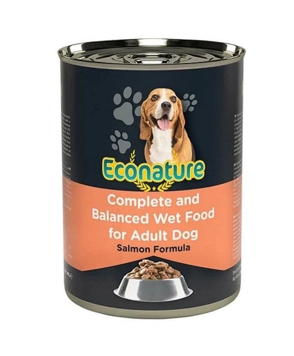 Econature Somonlu Yetişkin Köpek Konservesi 400 Gr