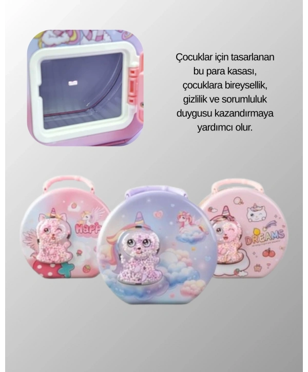 Eğitici Çocuk Para Kasası Kişisel Eşya ve Para Saklama
