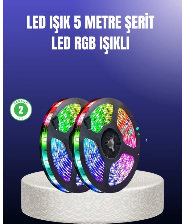 Enerji Tasarruflu RGB Şerit LED 5 Metre