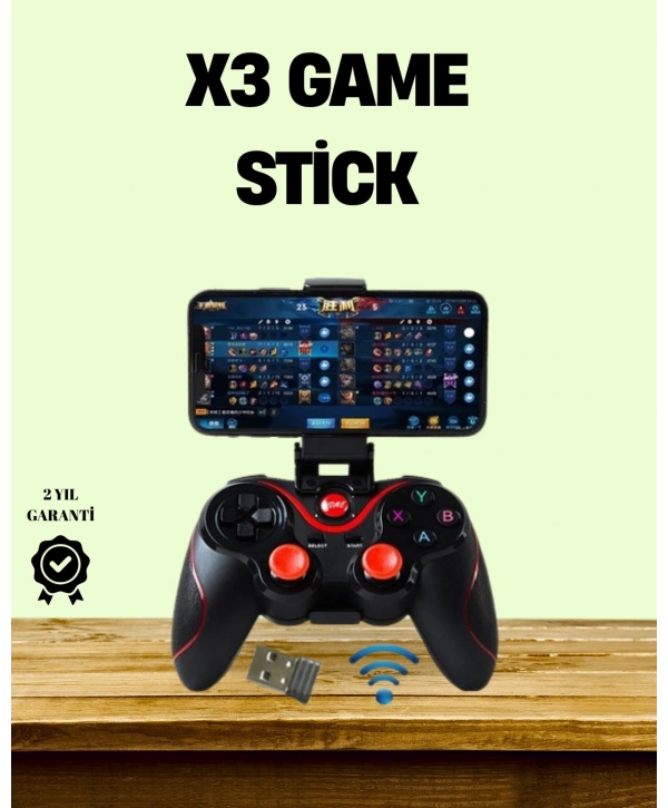 Ergonomik Tasarımlı Şarjlı Kablosuz Gamepad