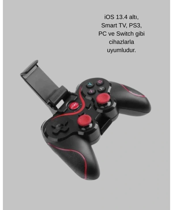Ergonomik Tasarımlı Şarjlı Kablosuz Gamepad