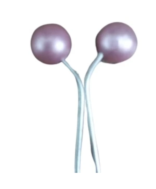 Eşarp Klipsi Top Model Düz Pembe 1 Adet