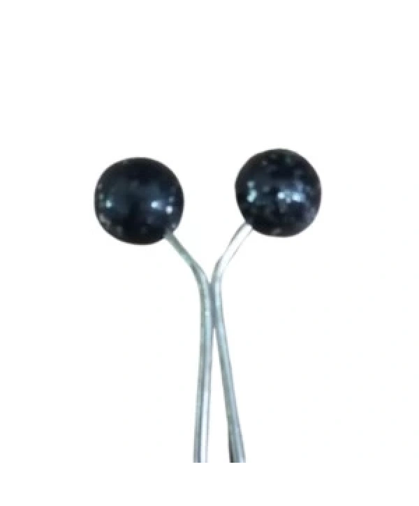 Eşarp Klipsi Top Model Simli Siyah 1 Adet