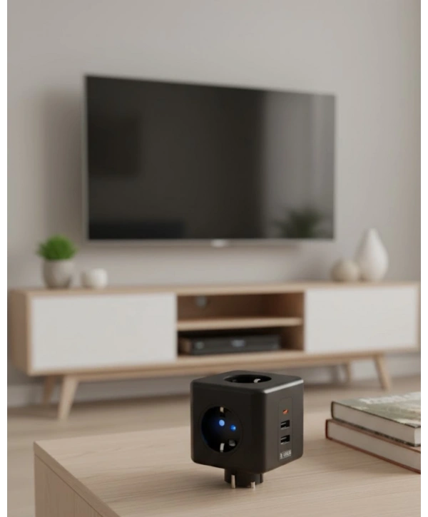 Ev ve Ofis Kullanımı İçin Akım Korumalı USB Girişli Priz