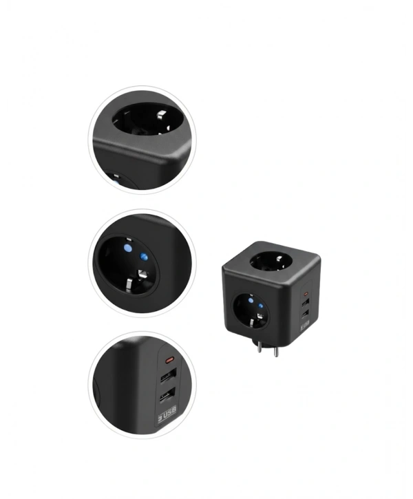Ev ve Ofis Kullanımı İçin Akım Korumalı USB Girişli Priz