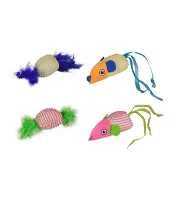 Flamingo Kumaş İkili Kedi Oyuncağı