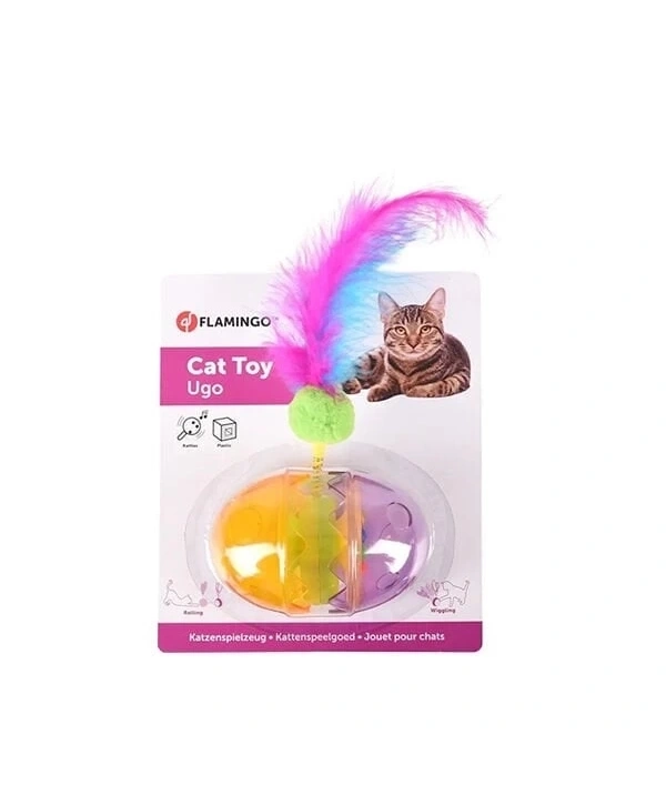 Flamingo Ugo Yumurta Şeklinde Kedi Oyuncağı 9.5x6.5x20 Cm