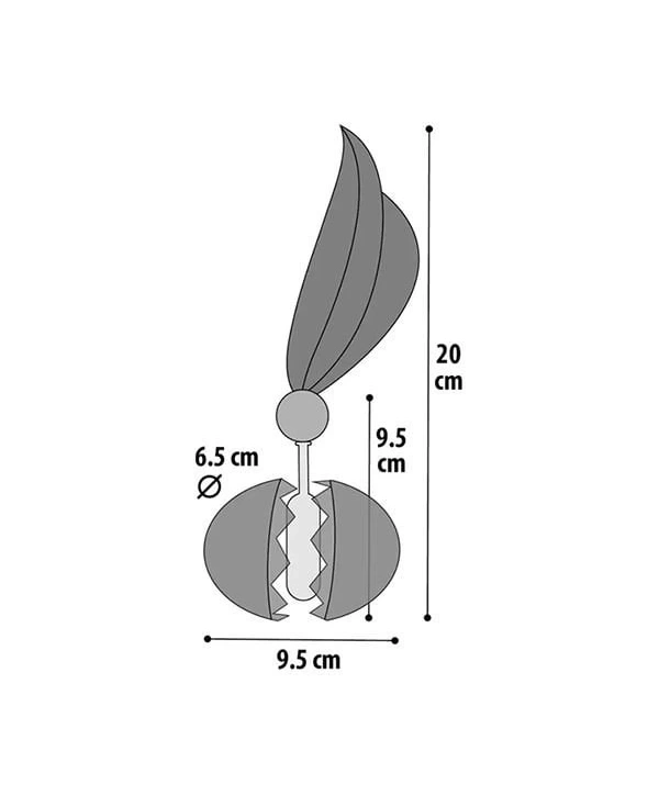 Flamingo Ugo Yumurta Şeklinde Kedi Oyuncağı 9.5x6.5x20 Cm