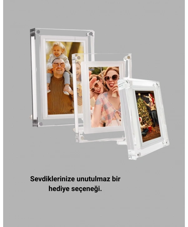 Fotoğraf, Video ve Müzik Destekli 7 İnç IPS Dijital Çerçeve – Çoklu Medya Deneyimi