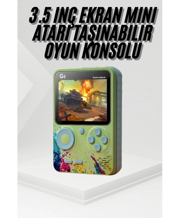 Game Box Oyun Konsolu 500 Retro Oyunlu Mini Taşınabilir 3 İnç