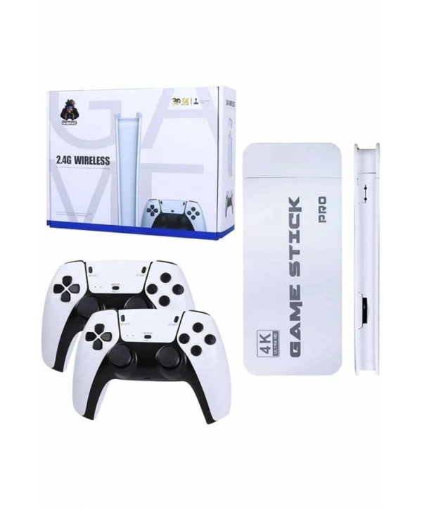 Game Stick 4K Retro Çift Kollu Atari Oyunlari +20000 Oyunlu Konsol Nostalji